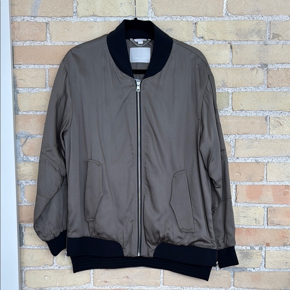 New Soia & Kyo Dark Olive Bomber Jacket - Picture 2 of 8